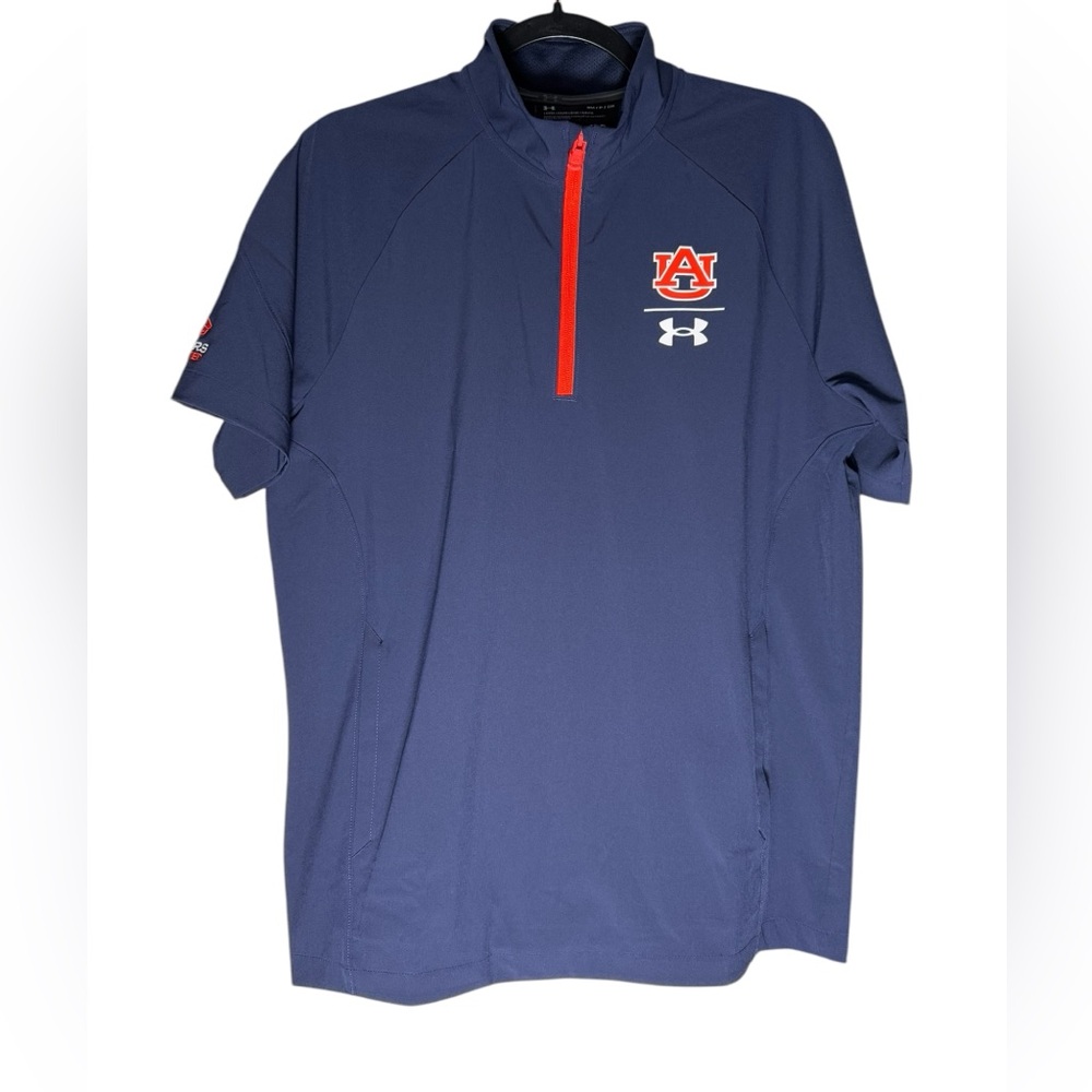 Under Armour Auburn Tigers Golf Windbreaker jacket Men’s size Small Short Sleeve